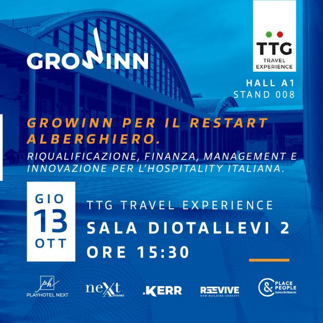 Settore turistico, presentazione della rete Growinn“Growinn per il restart alberghiero. Riqualificazione, Finanza, Management e Innovazione per l’hospitality italiana”