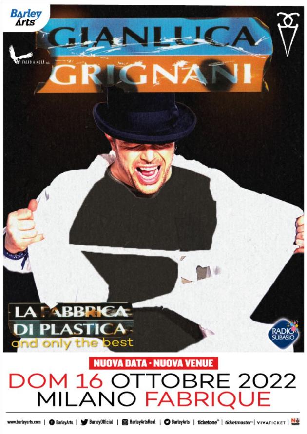 Gianluca Grignani, in concerto al Fabrique Milano: scaletta e orario del 16 ottobre 2022