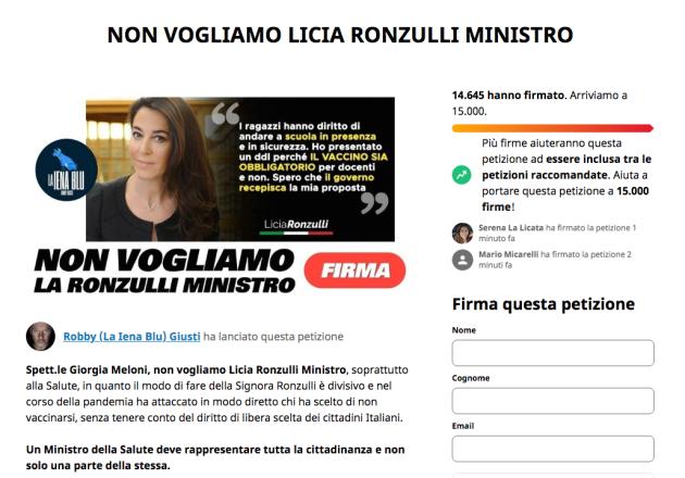 Governo, il web insorge e raccoglie 15 mila firme: "Non vogliamo Licia Ronzulli Ministro"