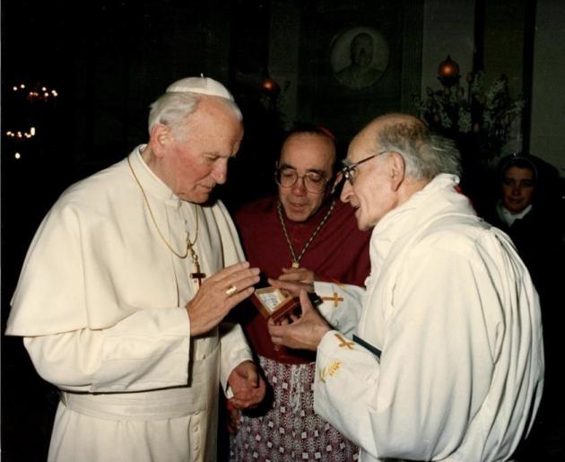 Papa Giovanni Paolo II e Antonio Maria Esposito