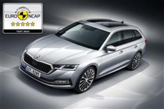 ŠKODA OCTAVIA conferma le cinque stelle nei nuovi crash test Euro NCAP 2022