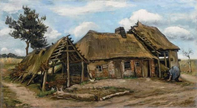 “Una contadina che vanga davanti il suo  casolare“, un Van Gogh inusuale e quasi perduto