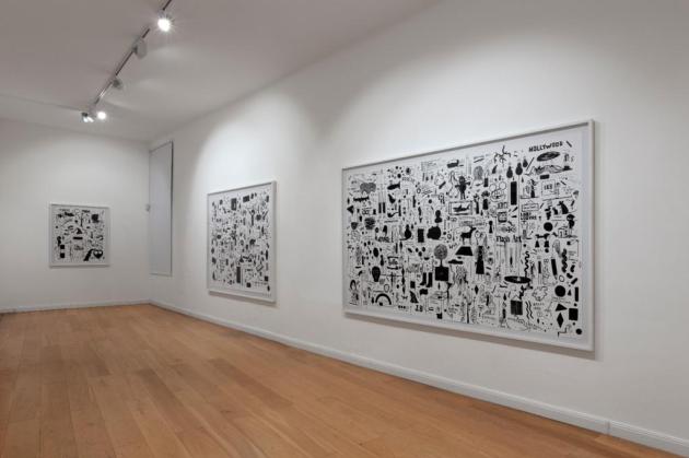 Installations view Fausto Gilberti at Wizard Gallery Milan 