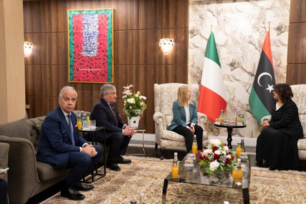 Meloni in Libia con Tajani e Piantedosi: sul tavolo la questione energetica e i migranti