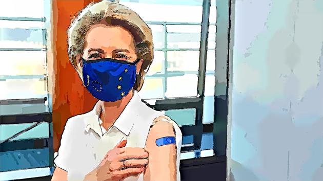 Ursula Von Der Leyen vaccinata