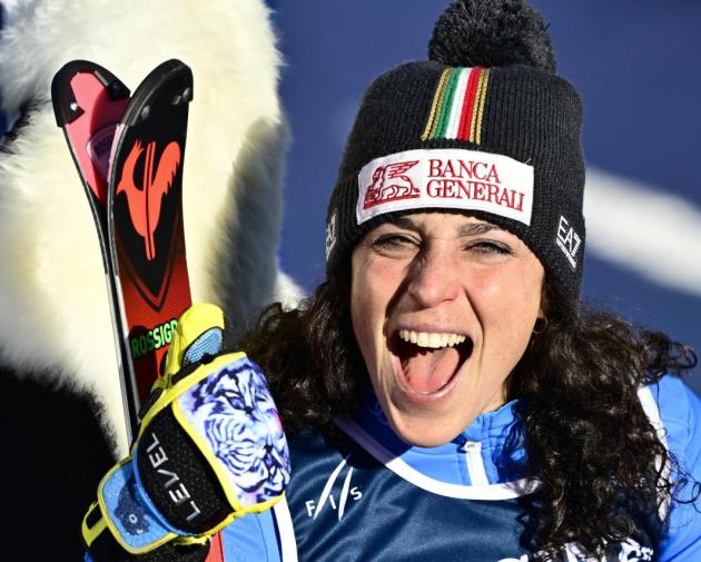 Sci, Federica Brignone vince l'oro nella combinata ai Mondiali di Courchevel-Meribel