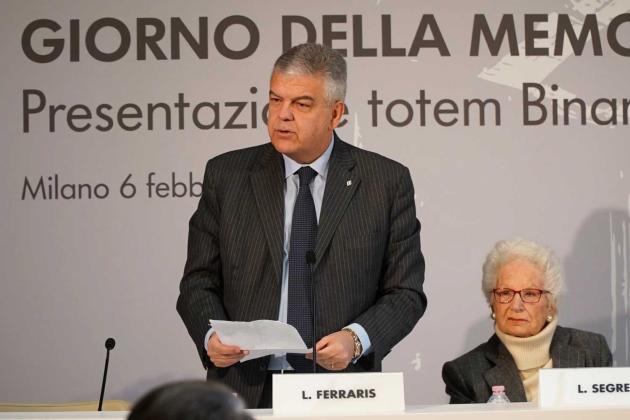 Il Gruppo FS ospita alla Stazione Centrale il nuovo totem per ricordare le vittime della Shoah 