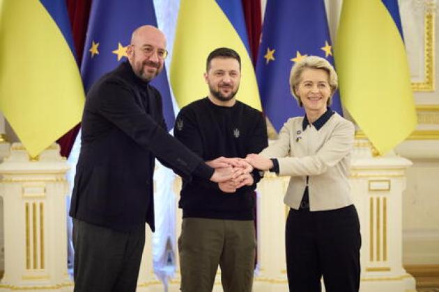 Zelensky, von der Leyen e Michel se la ridono, ma l’Ue è a rischio recessione