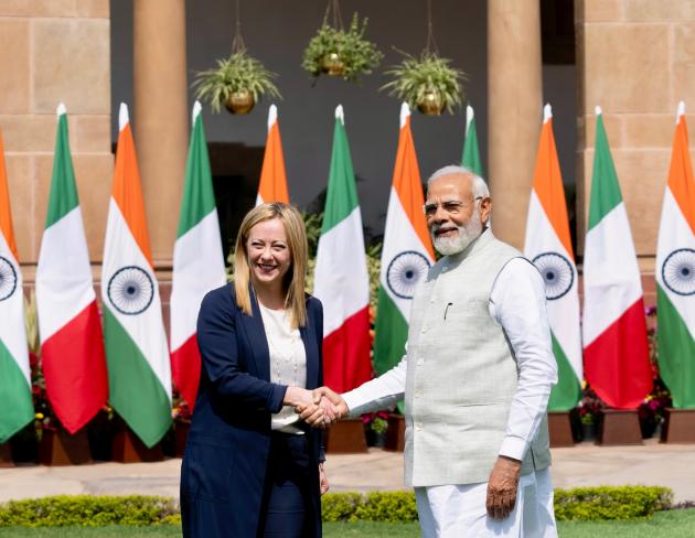 Meloni a Modi: "l'India può facilitare il percorso per una pace giusta in Ucraina"