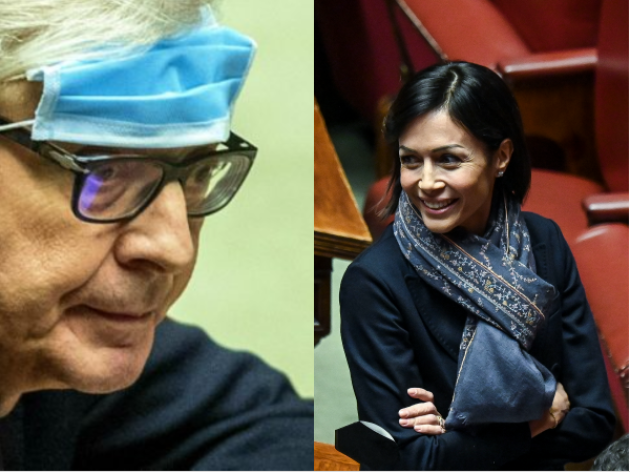 Sgarbi, Carfagna lo trascina in tribunale, Giunta nega immunità. Disse: "Mascherina fa male. Sorcagna: capra e cretina"
