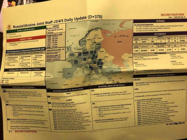 Ucraina, documenti top-secret di Usa e NATO trapelati via Twitter. Pentagono apre indagine - LE CARTE