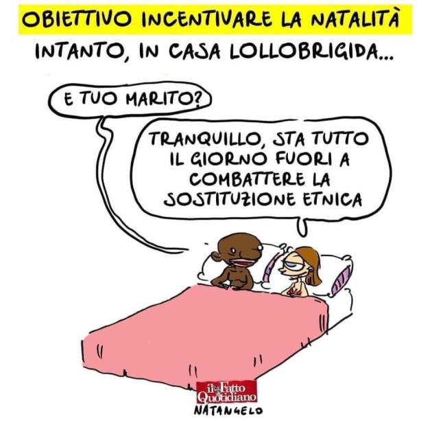 Vignetta Fatto Quotidiano su Arianna Meloni e Lollobrigida. La premier difende la sorella: “Allusioni indegne”