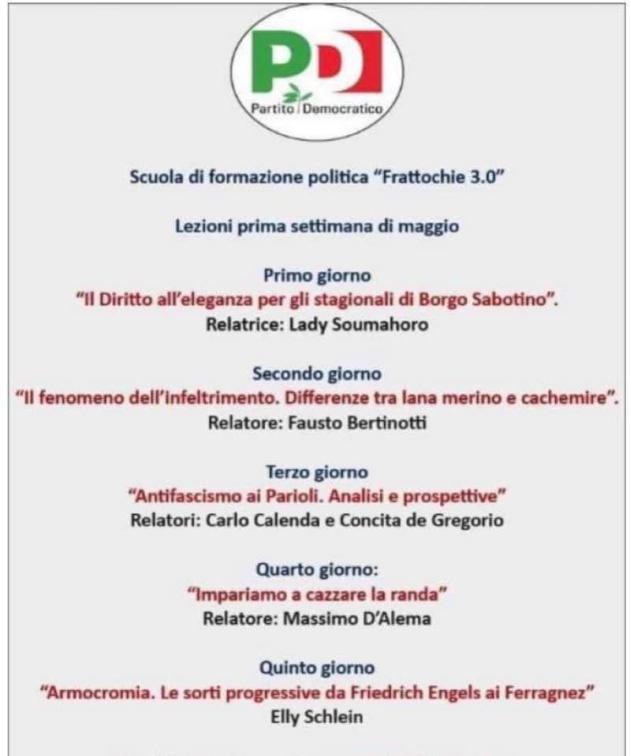 Elly Schlein, scuola di formazione politica “Frattocchie 3.0”. Il web si scatena sulla “svolta armocromista”