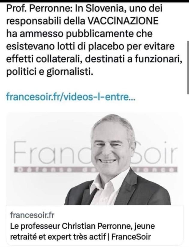 Vaccini Covid: Lotti di placebo destinati a funzionari, politici e giornalisti – la notizia che circola in rete