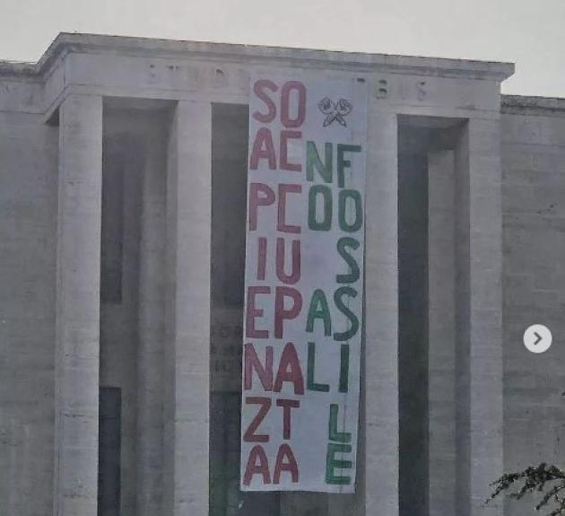 Ultima Generazione occupa la facoltà di geologia dell’università La Sapienza 