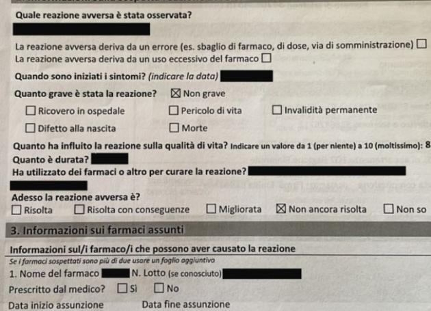 Vaccino Covid, "l'Aifa classificava non gravi anche gli effetti avversi gravi"