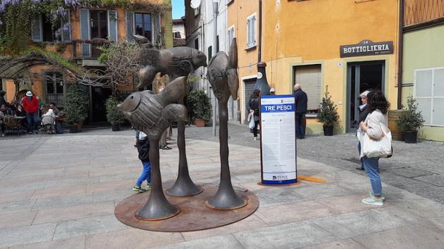 Portofino, riapre il museo del Parco con la nuova scultura “Tre pesci” di Nino Ventura