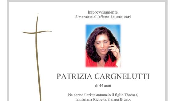 Malore improvviso per Patrizia Cargnelutti: morta a 44 anni dopo un forte mal di testa, forse uccisa da un'emorragia cerebrale