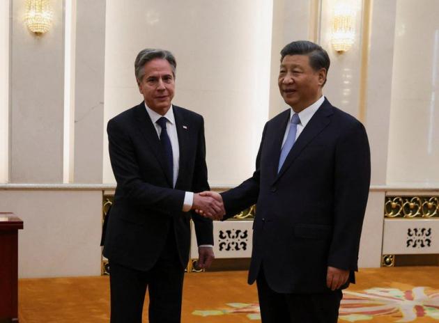 Xi Jinping e Blinken