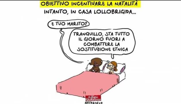 Arianna Meloni querela Mario Natangelo per la vignetta sulla “sostituzione etnica” pubblicata su Il Fatto 