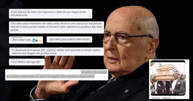 Giorgio Napolitano in fin di vita, sui social: “Fu favorevole all'invasione dell'Ungheria e tacque su trattiva Stato Mafia" 