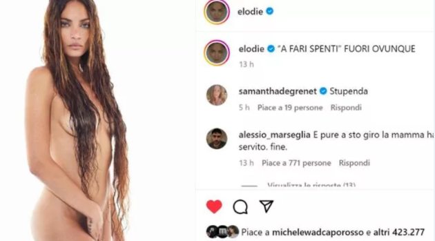 Elodie nuda sui social per il nuovo album “A Fari Spenti”, tra fan impazziti e critiche del web: “È caduta in basso”