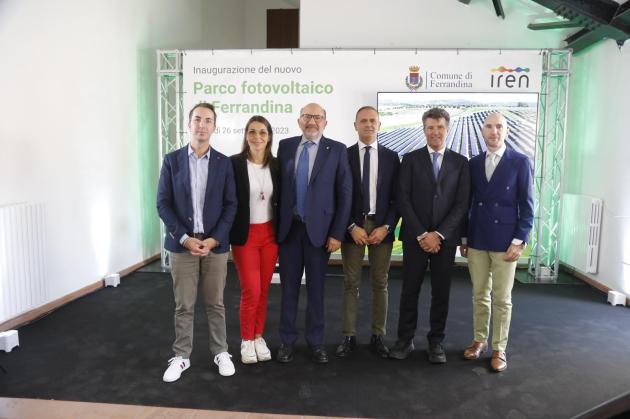 Iren, con un investimento di €30mln inaugurato a Ferrandina il parco fotovoltaico più grande della Basilicata