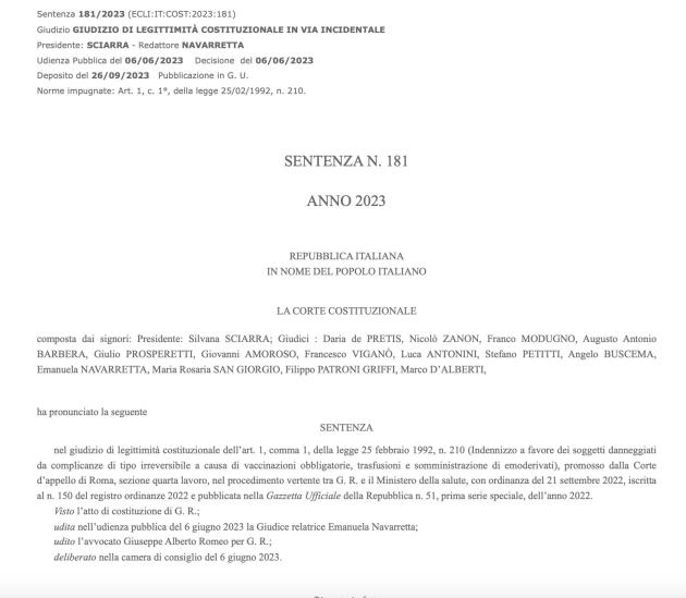 Sentenza