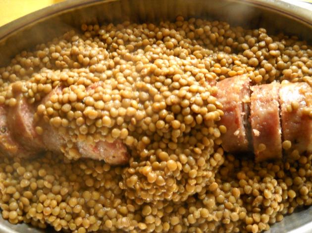 Lenticchie e cotechino a Capodanno
