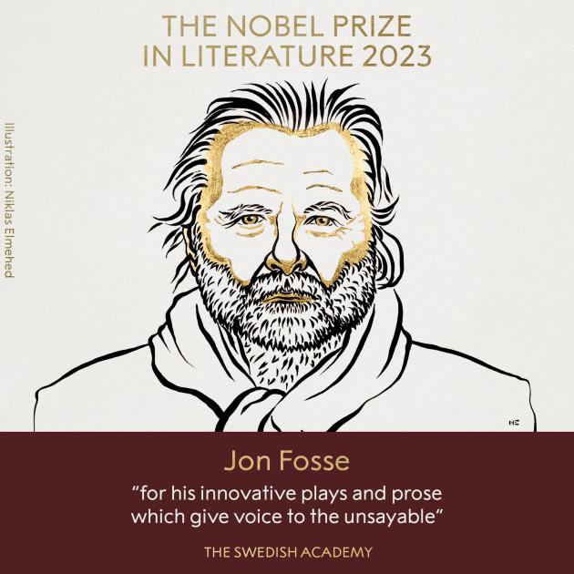 Premio Nobel per la letteratura 2023 al norvegese Jon Fosse, "per le sue opere teatrali e la prosa innovativa"