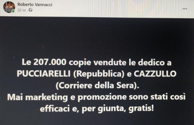 Vannacci a iGDI: “207 mila copie del mio libro vendute grazie a Pucciarelli e Cazzullo”