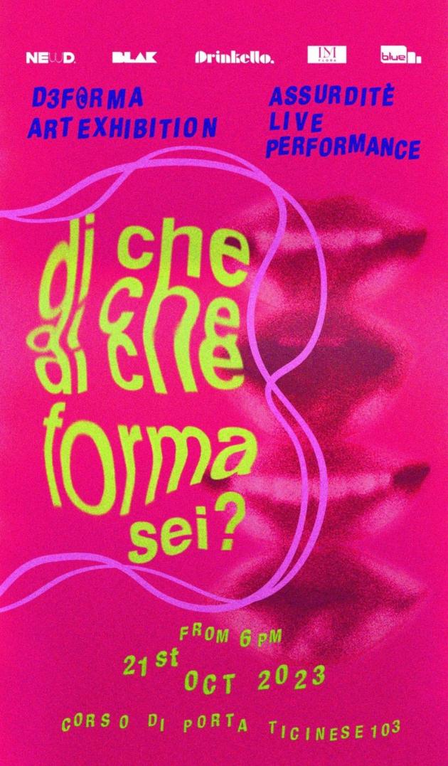 "Di che forma sei?", la mostra nata dalla partnership tra D3forme e Assurditè oggi in Corso di Porta Ticinese 