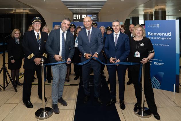 United Airlines, al via il nuovo servizio giornaliero diretto Roma-San Francisco; Cianciusi: "Onorati e orgogliosi"