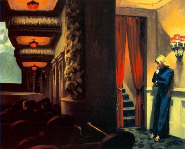"New York Movie", di Edward Hopper: i cinema di una volta visti nei dipinti