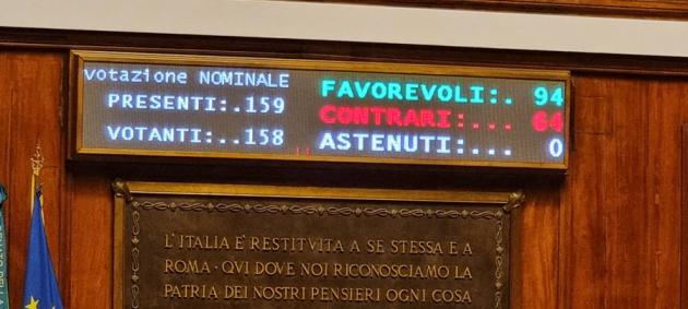 Commissione d'inchiesta covid, ok del senato ma a testo farlocco: non si indagherà su obblighi vaccinali, stato di emergenza e dpcm: i nomi dei 94 sì e dei 64 no
