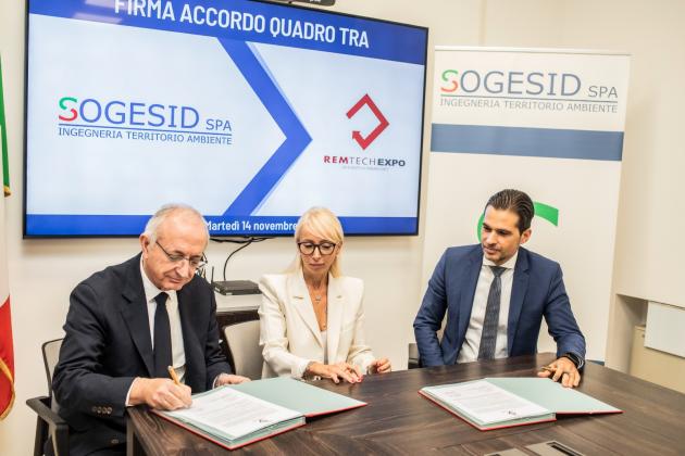 Sogesid, siglato accordo con Remtech Expo per gestire le emergenze nei territori ad alto rischio ambientale 