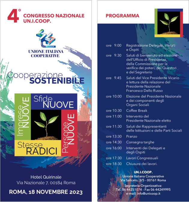 Al via il IV Congresso Nazionale UN.I.COOP.