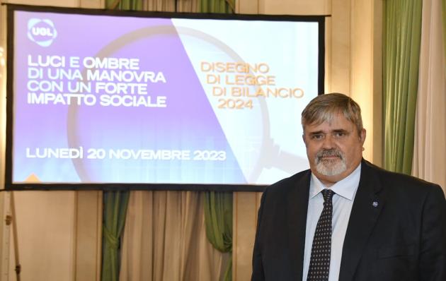 A Roma l’evento dell’UGL sul Ddl Bilancio 2024. "Luci e ombre di una Manovra con un forte impatto sociale"