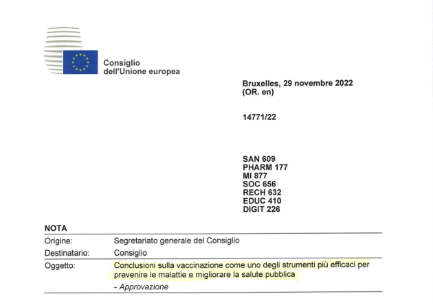 Vaccino Covid, documento choc consiglio UE contro esitazione vaccinale: "Causata da effetti avversi percepiti, va combattuta, usare esperti social e armonizzare info"