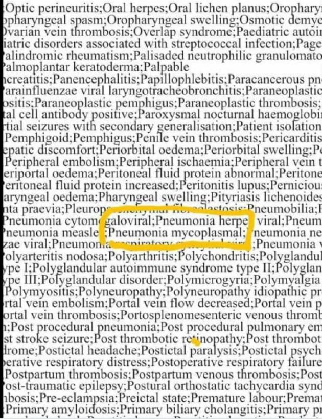 Polmoniti bambini Cina come reazione avversa a vaccino Covid: microplasma pneumonia nel bugiardino Pfizer