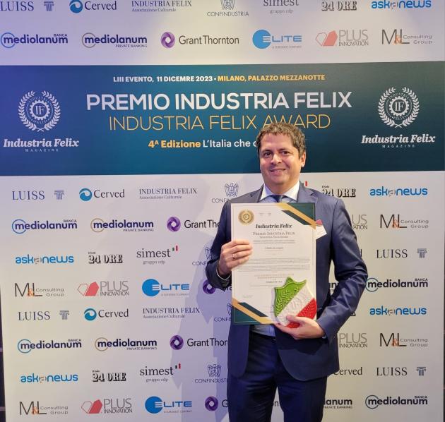 Agroalimentare, Steriltom premiata da Industria Felix per competitività ed affidabilità
