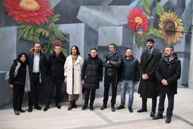 JTI Italia e Save the Planet, inaugurato ad Ascolti il murales che “parla” di inclusione e abbattimento delle barriere 