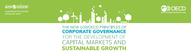 Assonime, il dibattito "The new G20/OECD principles of Corporate Governance" presso la sede di Borsa Italiana; in aggiornamento