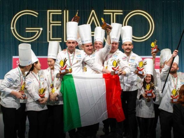 Italia campione del mondo del gelato, vincendo contro 11 Paesi a Rimini