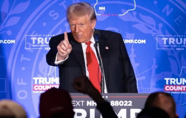 Trump vince primarie repubblicane anche in New Hampshire, battuta Haley di 10 punti, 54,2% a 43,7%. Poi sfotte Biden: “Non mette 2 parole in fila”