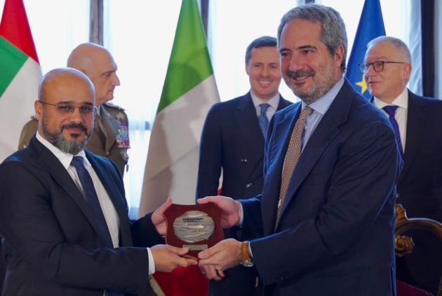 Hamad Al Marar, CEO e Direttore Generale EDGE Group e Folgiero, CEO e Direttore Generale Fincantieri