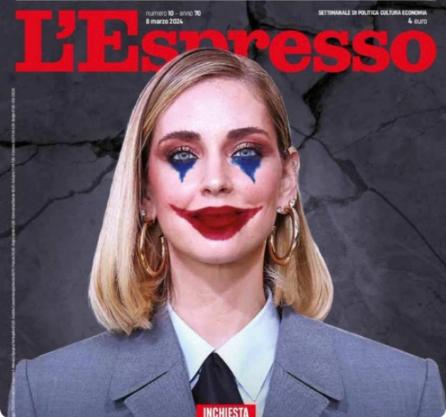 Chiara Ferragni sulla copertina de L'Espresso con la faccia da pagliaccio, il web: "Violenza sulle donne", ma altri: "Te lo meriti"