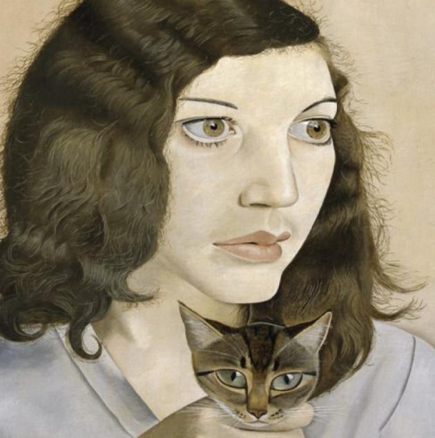 “Ragazza con un gattino” di Lucian Freud, il pittore tedesco alle prese con il ritratto della prima moglie