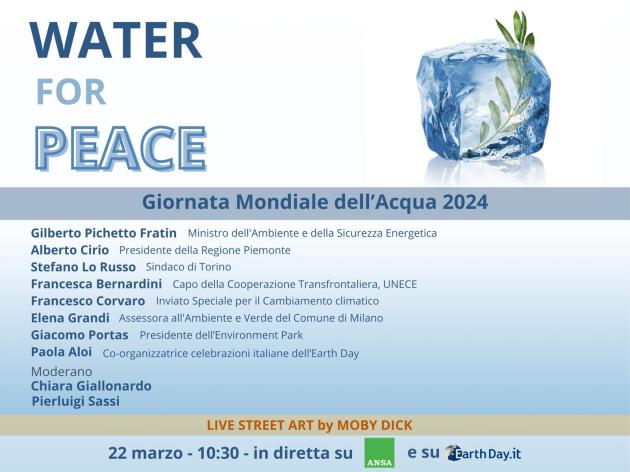 “Water for peace”: il digital talk che celebra la Giornata Mondiale dell’Acqua 2024. Pichetto, Cirio e Lo Russo annunciano i flag event per il G7 Ambiente, Clima ed Energia di Torino organizzati in oc
