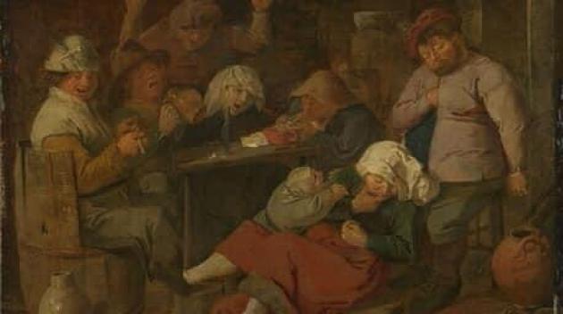 &ldquo;Locanda con contadini ubriachi&rdquo;, opera del fiammingo Adriaen Brouwer, innovatore della pittura di genere